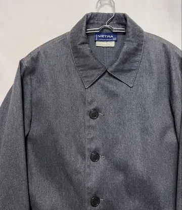 90s 프랑스제 VETRA 차콜 커버올 셔츠 자켓 사이즈 42