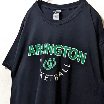 길단 아링턴 농구 로고 T셔츠 블랙 L 구제 의류