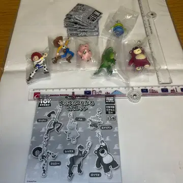 가챠 토이 스토리 흔들흔들 이어지는 마스코트 전 6종 컴프 세트