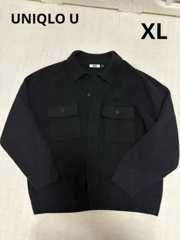 UNIQLO U 라무 니트 자켓 블랙 XL