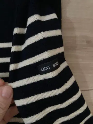SAINT JAMES 스트라이프 긴팔 니트