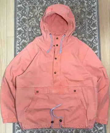 80s EddieBauer 에디 바우어 코튼 아노락 연어색
