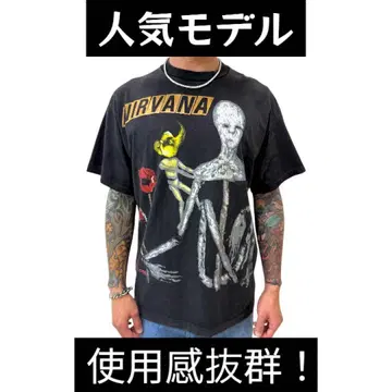 NIRVANA T셔츠 스켈레톤 엔젤