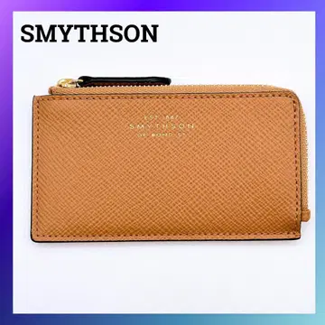 새상품 스마이슨 SMYTHSON 파나마 프래그먼트 케이스 가죽 베이지