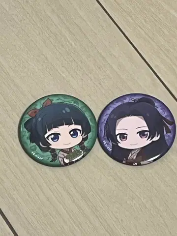 약사의 혼잣말 조제약방 콜라보 카페 캔뱃지 마오마오 진시