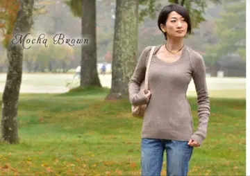 Cashbianco 캐시미어 100% 둥근넥 니트 스웨터 (롱 기장)