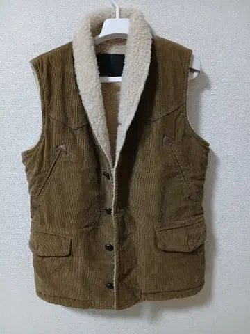 NO ID. 코듀로이 쉘 파 옷깃 베스트 사이즈 2