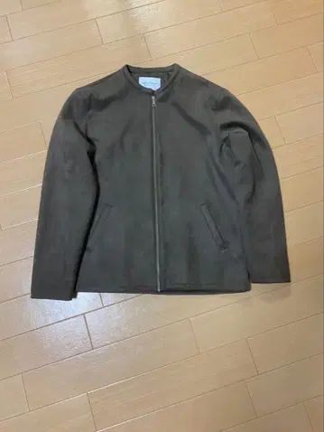 노카라 자켓 스웨이드풍 유나이티드 애로우즈 XL 다크 그레이