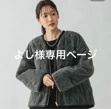 글로벌 워크 리버서블 퀼팅 블루종