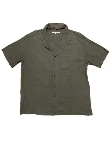 새상품급 PERRY ELLIS 올리브 그린 반팔 셔츠
