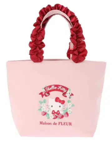 [ 미개봉품 ] Maison de FLEUR 헬로키티 프릴 토트백