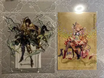 그랑블루 판타지 아크릴 스탠드 애니메이트 특전 엽서 프레이 클라리스