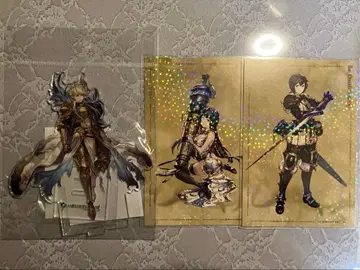 그랑블루 판타지 아크릴 스탠드 특전 엽서 발도르 유리 제시카