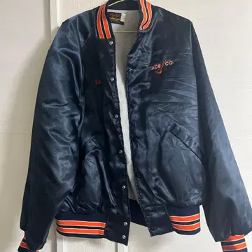 ACE CO. 바시티 자켓 네이비 E.G.자수