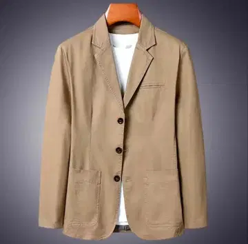 코튼 테일러드 자켓 / 베이지