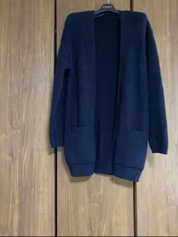 폭시 가디건 네이비