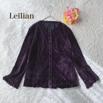 레리안 [ M ] 노카라 자켓풍 프릴 퍼플