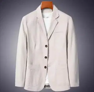 라이트 베이지 테일러드 자켓 / 코튼 블렌드