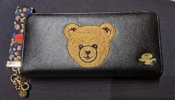 폴앤조 소가죽 장지갑 곰 테디베어