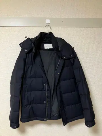 A DAY IN THE LIFE 후드 부착 다운 자켓 네이비