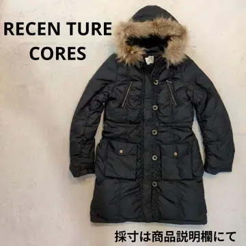 리센츄아코어즈 다운&페더 밀리터리 스타일 다운 코트 블랙