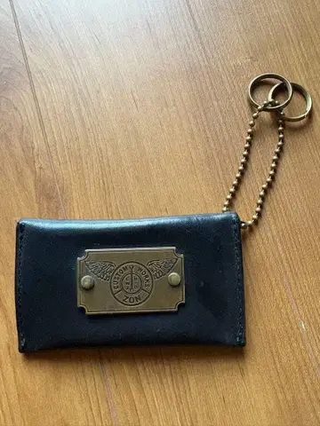 커스텀 웍스존 가죽 키케이스 블랙 놋쇠