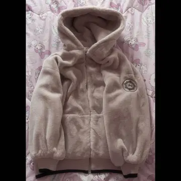 Rady 레이디 복슬복슬 퍼 블루종 아우터 베이지 후드티