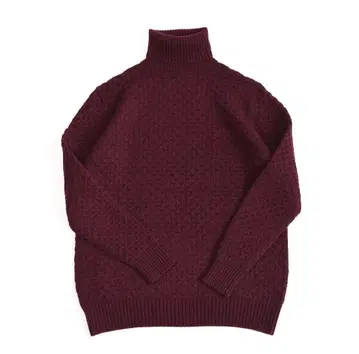 '캐시미어 100%' SHIPS 보르도 컬러가 멋진 터틀 니트 스웨터