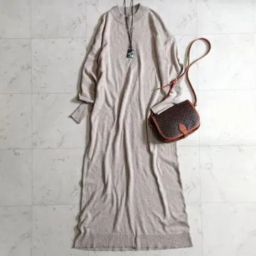 새상품급 스픽 앤 스팬 울 니트 롱 맥시 원피스