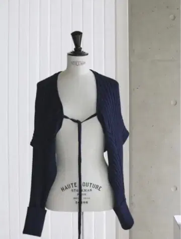 쿨 코튼 니트 리브 볼레로