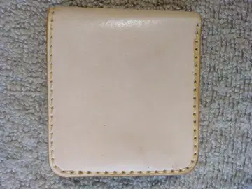 내추럴 가죽 접이식 지갑