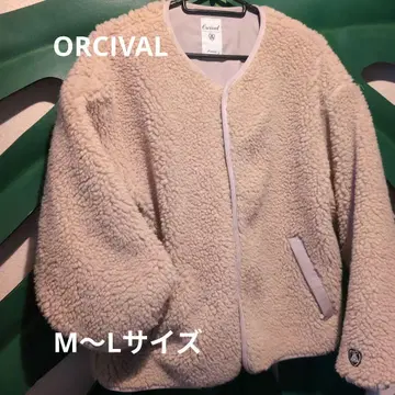 ORCIVAL 오르치발 울 보아 칼라리스 자켓 2사이즈
