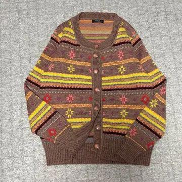 내추럴 걸리시 Y2K 니트 가디건 페어아일 겨울의 포근한 코디