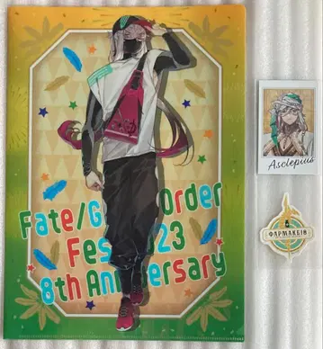 FGO 아스클레피오스 기념 클리어 파일 포트레이트 스티커