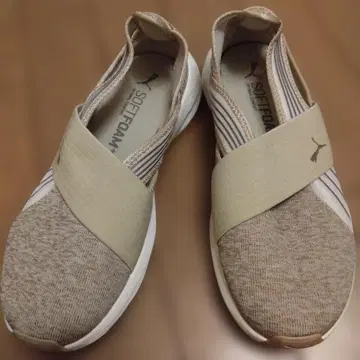 베이지 24.5cm PUMA 스니커즈 softform 경량 푸마