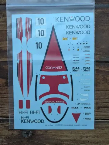 모데라즈 1/24 켄우드 크레머 포르쉐 88년 르망용 데칼