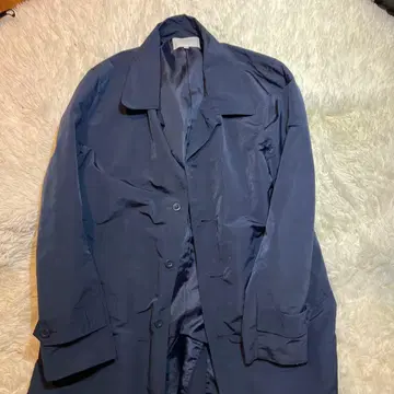 네이비 스텐카라 코트