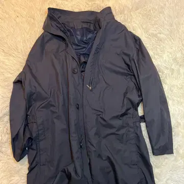 다크 네이비 스텐카라 코트