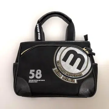 mila milan 블랙 핸드백 밀라노