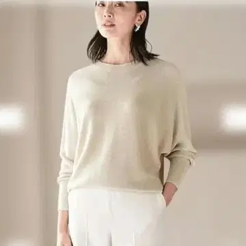 새상품급 미사용 택 포함 23구 울 블렌드 돌먼 니트