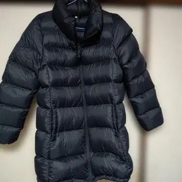 다운 자켓 롱 기장 L 여성용 네이비 (다크 네이비) 무인양품