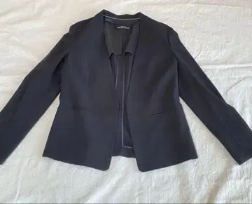 그린라벨 릴랙싱 노카라 자켓 블랙 M 사이즈