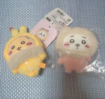 치이카와 (먼작귀) 토끼 복슬복슬 파자마 마스코트 2개 세트