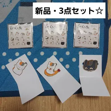 나츠메 우인장 메탈 브로치 컬렉션 새우튀김 시크릿 블랙냥코