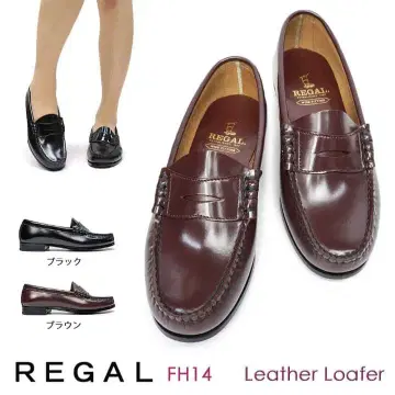 REGAL FH14 브라운 가죽 로퍼 박스 포함