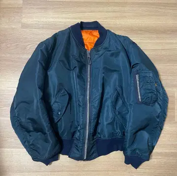 USA alpha 알파 MA-1 플라이트 자켓 네이비