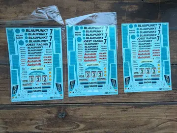 타미야 1/24 요스트 포르쉐 962C용 데칼 2매 세트 + 덤