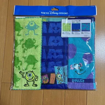 도쿄 디즈니 리조트 몬스터즈 잉크 타월 3개 세트