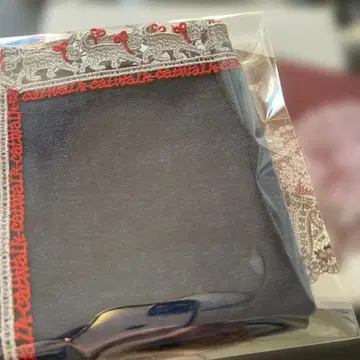 친택 레이스 타월 손수건 캣워크 네이비 별주품