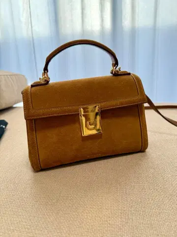 DEMELLIER 핸드백 허니 스웨이드